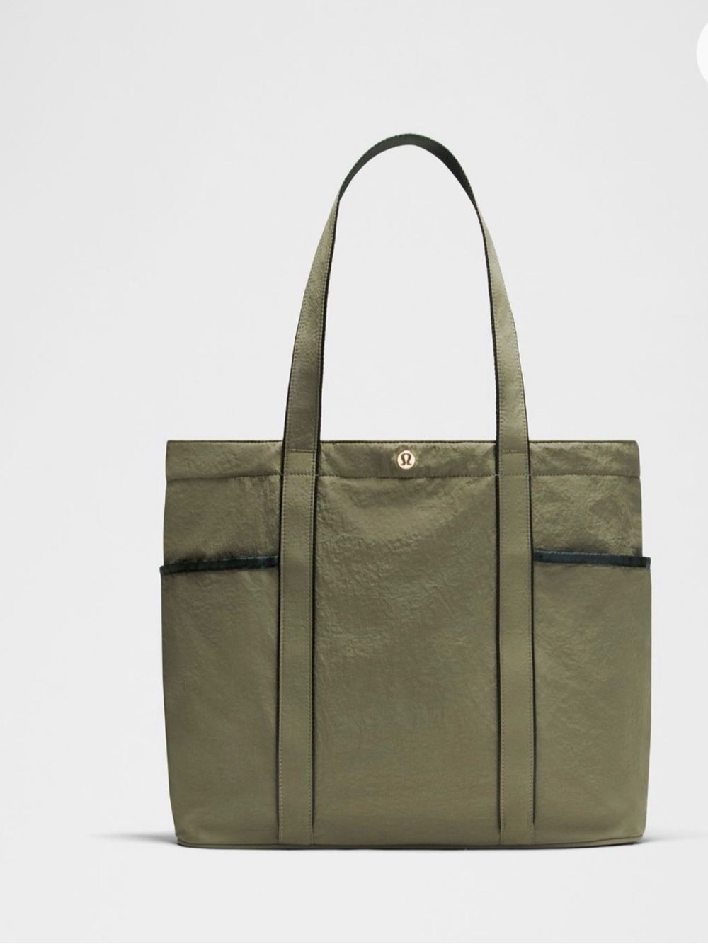 lululemon athletica Daily olive green utility tote multi-pocket